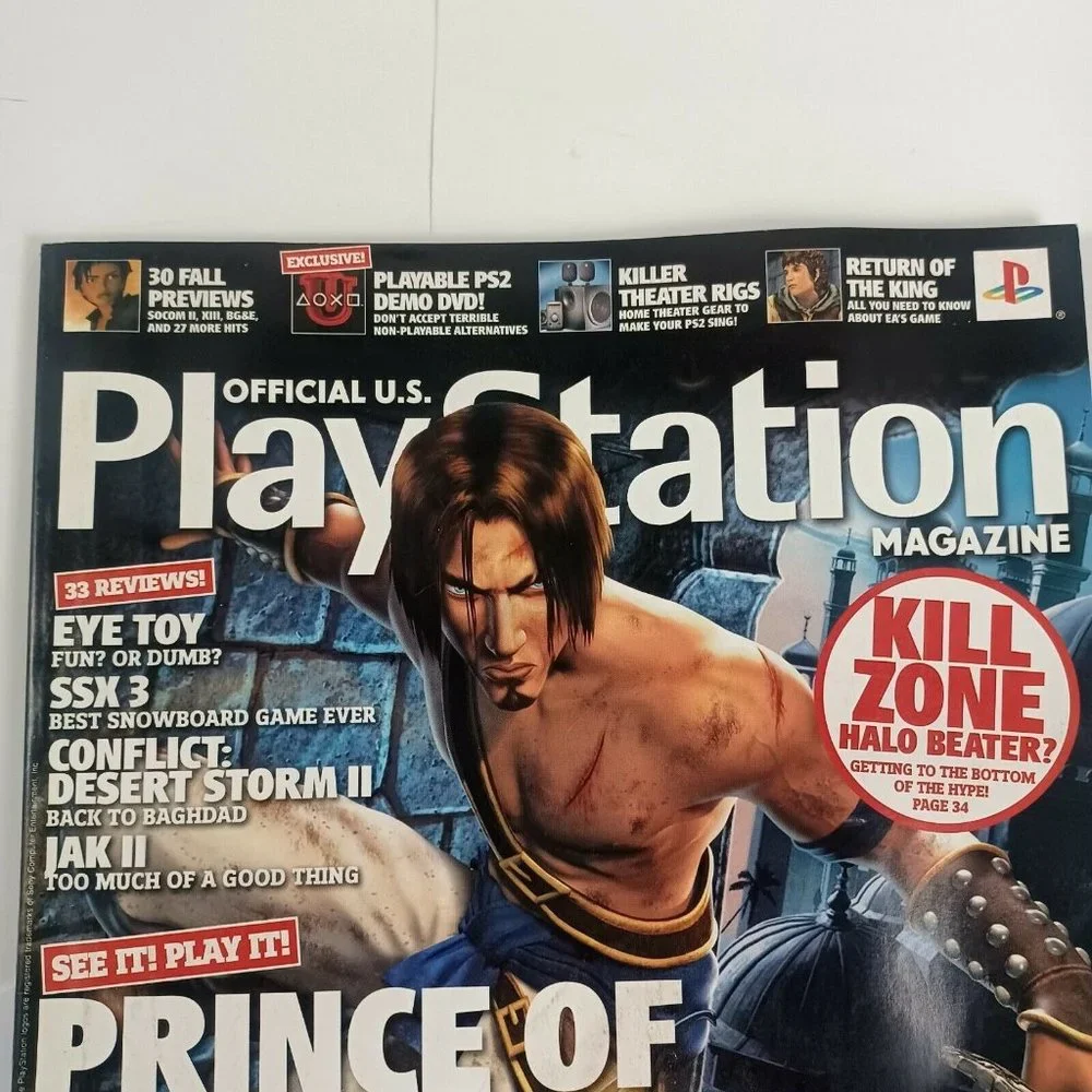 PlayStation Magazine Prince Of Persia 03 Issue 74 INCLUDES DEMO DISC *MINOR WEAR